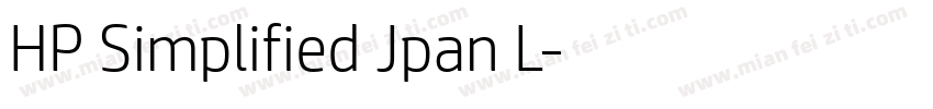 HP Simplified Jpan L字体转换